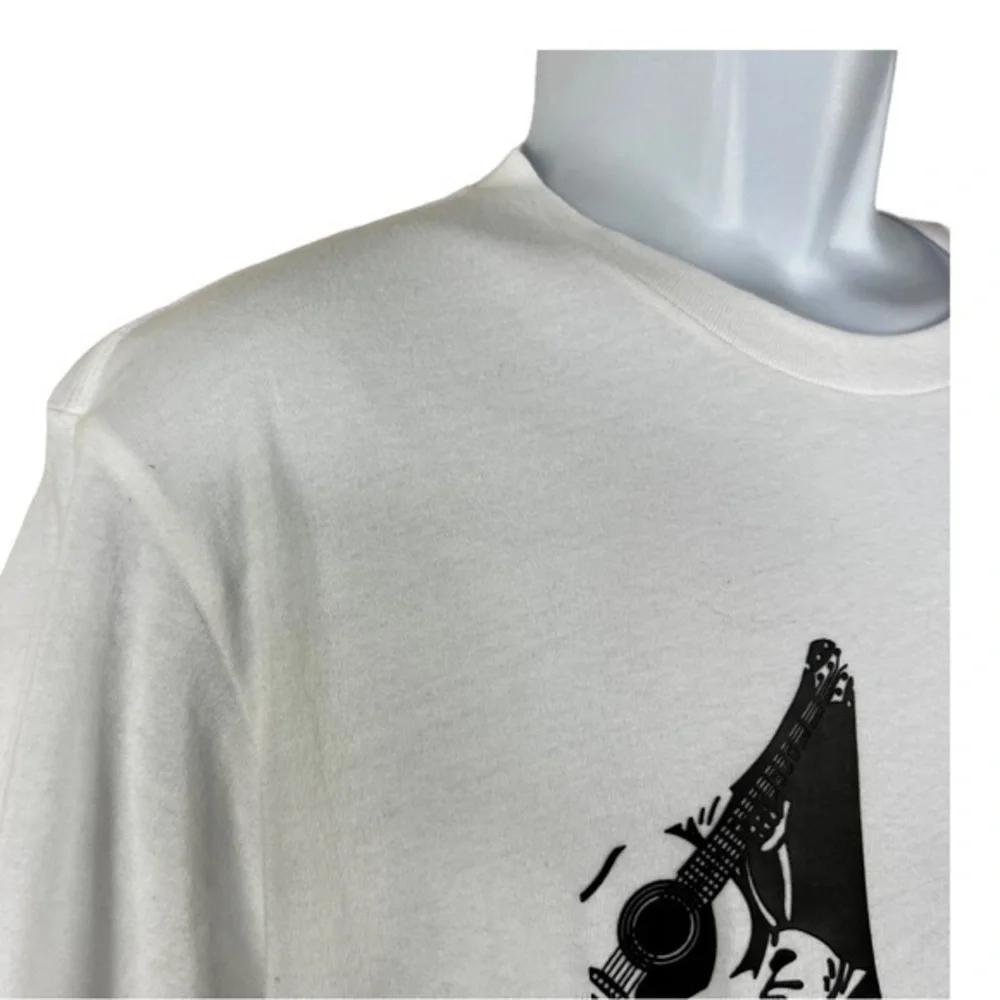 True Religion NWT Men’s T-shirt Polo Letter U white Black Size L